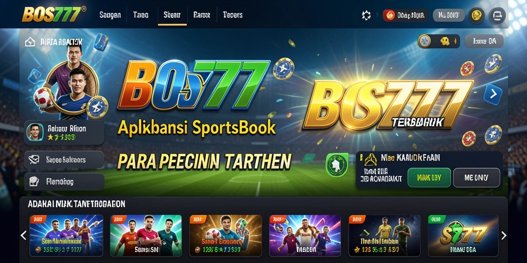 Tampilan gameplay menarik dari aplikasi Sportsbook BOS777.