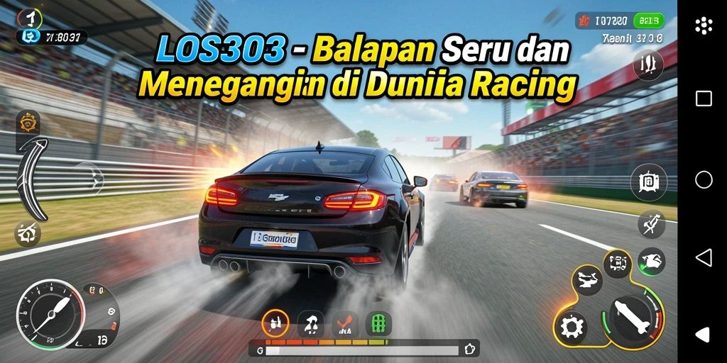 Screenshot fitur balapan intens di LOS303 dengan grafis menakjubkan.