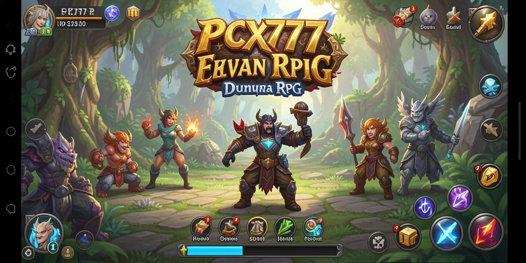 Gameplay menarik di dunia fantasi RPG PCX777.