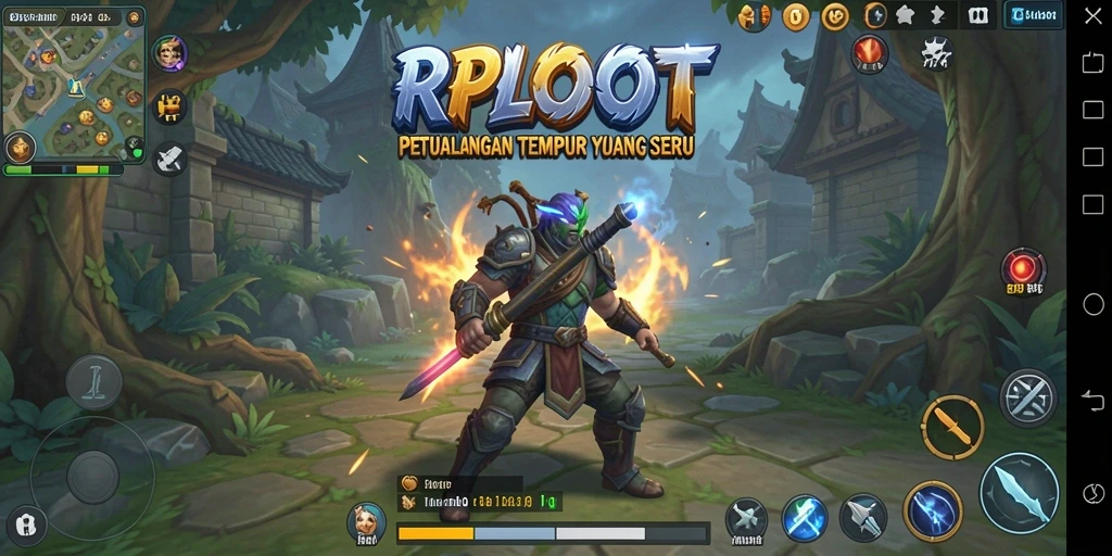 Tampilan gameplay RPLOOT yang seru dan mendebarkan.