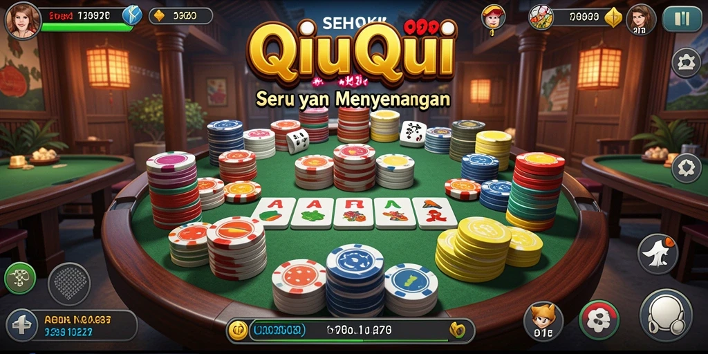 Screenshot SEHOKI menampilkan aksi seru permainan QiuQiu.