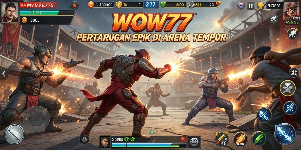 Tampilan gameplay WOW77 yang memukau dengan aksi pertarungan seru.