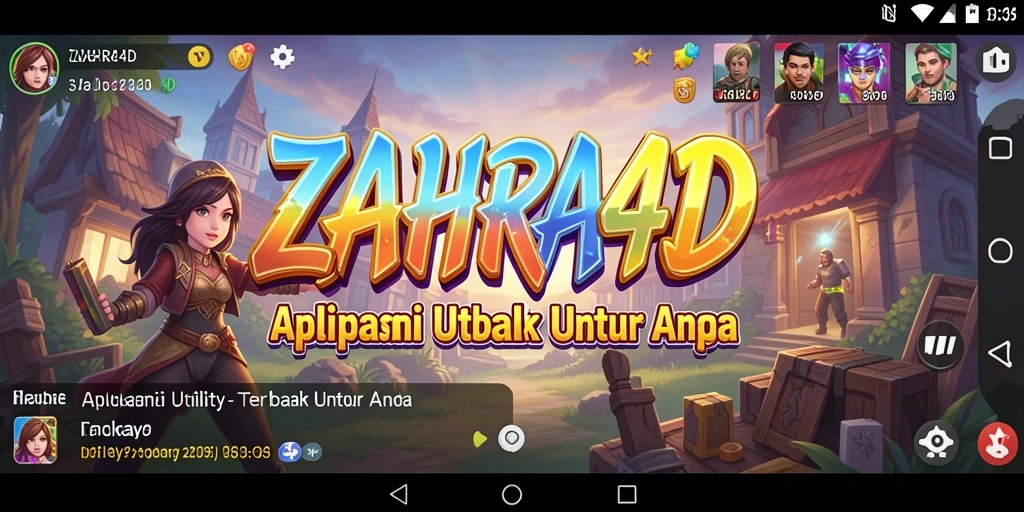 Tampilan antarmuka pengguna ZAHRA4D yang intuitif dan ramah.