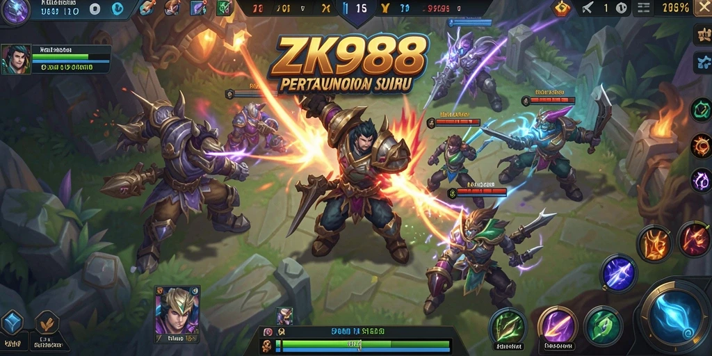 Tampilan gameplay ZK988 yang menegangkan dan seru.